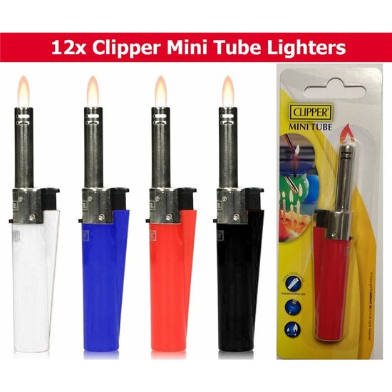 ENCENDEDOR COC LLAMA GAS MINI TUBE SHINY CLIPPER – 1 UNIDAD