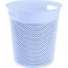 CESTA DE RESINA REDONDA C/ASA AZUL 12L 7HOUSE - Imagen 2