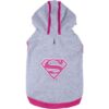SUDADERA PARA PERRO M COTTON BRUSHED SUPERMAN GREY - Imagen 2