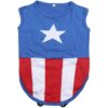 CAMISETA PARA PERRO SINGLE JERSEY AVENGERS CAPITAN AMERICA BLUE - Imagen 2