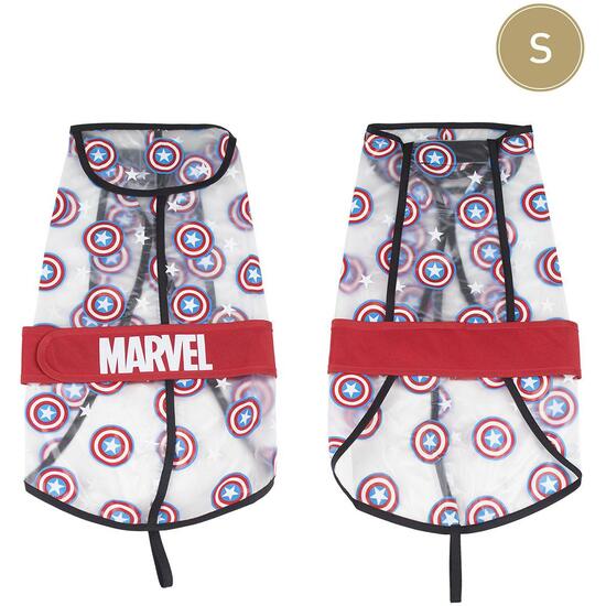 IMPERMEABLE AJUSTABLE PARA PERRO S AVENGERS CAPITAN AMERICA RED