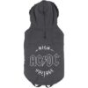 ABRIGO ACOLCHADO PARA PERRO XS ACDC GRAY - Imagen 2