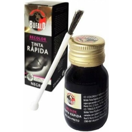 TINTA RAPIDA CALZADO NEGRA CON PINCEL – 25 ML