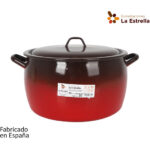 OLLA ABOMBADA C/TAPA 30CM - 15L FUEGO