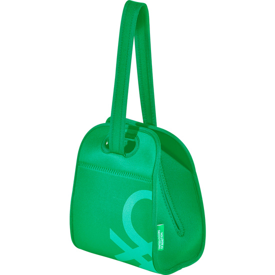 BOLSA DE ALMUERZO EN NEOPRENO DE COLOR VERDE BENETTON