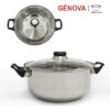 BATERIA COCINA 12PC ACERO INDUCCION GENOVA - Imagen 3