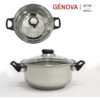 BATERIA COCINA 12PC ACERO INDUCCION GENOVA - Imagen 4