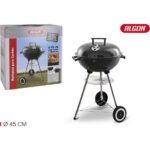 BARBACOA REDONDA C/TAPA 45CM NEGRA ALGON