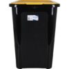 CUBO BASURA COVERLINE 44L NEGRO/TAPA AMARILLA - Imagen 2