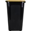 CUBO BASURA COVERLINE 44L NEGRO/TAPA AMARILLA - Imagen 3
