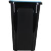 CUBO BASURA COVERLINE 44L NEGRO/TAPA AZUL - Imagen 3