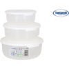 SET 3 FIAMBRERAS REDONDAS 0,5/1/2L CREMA