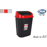 CUBO BASURA C/TAPA BASCULANTE 9L LIXO COLORES