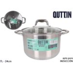 OLLA ACERO INDUCCION 24CM CON TAPA NEW CAESAR