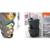 JUEGO DE 3 CUBOS DE RECICLAJE -75 LITROS DE COMPARTIMENTO- GRIS - Imagen 3