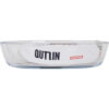 FUENTE VIDRIO OVAL 20.6X13.6CM 700CC QUTTIN - Imagen 2