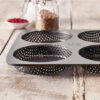 MOLDE 4 PAN BURGUER PERFORADO 28X28CM QUTTIN - Imagen 2