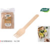 SET-50 TENEDOR MADERA 16CM ALGON
