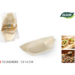 SET-10 BARQUILLAS MADERA 12.5CM ALGON