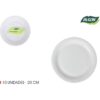 SET-10PLATO RED. CART NATURAL 20CM ALGON