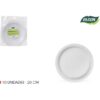 SET-10PLATO RED. CART NATURAL 20CM ALGON - Imagen 3