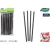 SET-25 PAJITAS CARTON NEGRA 197X6MM ALGON - Imagen 3