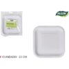SET-10PLATO CUAD.CART NATURAL 23CM ALGON - Imagen 2