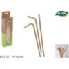SET-50 PAJITAS CARTON KRAFT 197X6MM ALGON