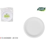 SET-10 PLATO CARTON RED.L/SOJA 20CM ALGON