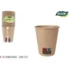 SET-15 VASO CARTON KRAFT 250CC ALGON - Imagen 2