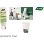 SET-20 VASO CARTON CHUPITO BLA.50CC ALGON