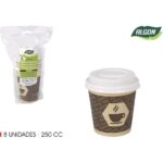 SET-8 VASO CART. CAFE C/T AGUJ 250 ALGON