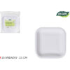 SET-25 PLATO CARTON CUAD. L/SOJA 23CM ALGON