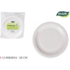 SET-12 PLATO CARTON RED.L/SOJA 28CM ALGON - Imagen 2