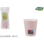 SET-24 VASO CARTON ROSA BABY 200CC ALGON