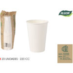 SET-20 VASO BLANCO CARTON 220CC ALGON