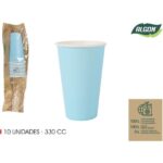 SET-10 VASO CARTON AZUL BABY 330CC ALGON