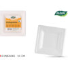 SET-6 PLATO BIO. CUAD. 16CM CAÑA ALGON - Imagen 3