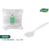 SET-100 CUCHARA MEDIUM. TRANS.16.6CM ALGON