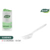SET-12 TENEDOR MEDIUM TRANS.18CM ALGON