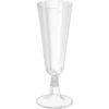 SET-4 COPA CAVA PIE TRANSP.150CC ALGON - Imagen 3