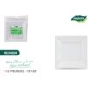 SET-12PLATO CUAD.PLAST.PREMIUM.18CM ALGON