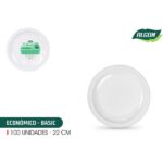 SET-100 PLATO RED. PLAST. ECO. 22CM ALGON