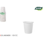 SET-25 VASO CAFE PLASTICO 100CC ALGON