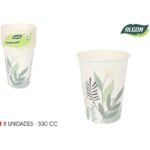 SET-8 VASO CARTON FLORA 330CC ALGON