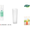 SET-6 VASO TUBO PP 300ML ALGON