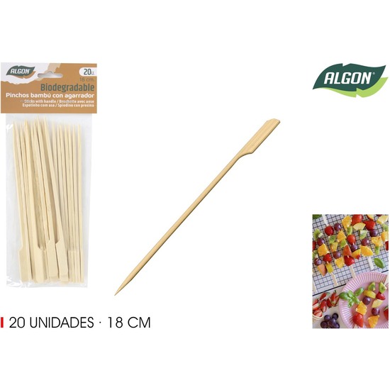 SET-20 PINCHO BAMBU AGARRADOR 180MM ALGON