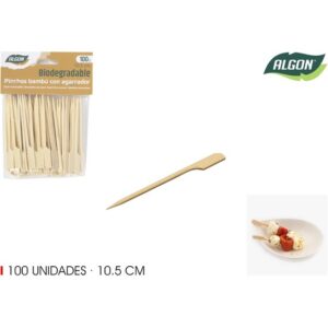 SET-100PINCHO BAMBU AGARRADOR 105MM ALGON