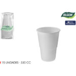 SET-15 VASO BLANCO 330CC ALGON