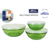 SET 3 BOLS 14/17/20.5CM C/TAPA TRANSP. LYS